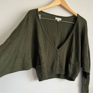 Lucca Dolman Sleeves Style Wool Blend Cardigan